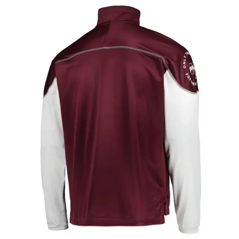 Mississippi State Bulldogs adidas AEROREADY Knit Quarter-Snap Jacket Medium $75